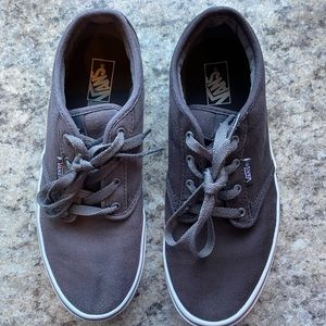 Grey YOUTH canvas vans